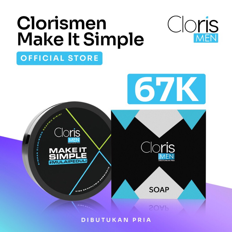 Clorismen Paket Soap 80gr + Tempat Sabun