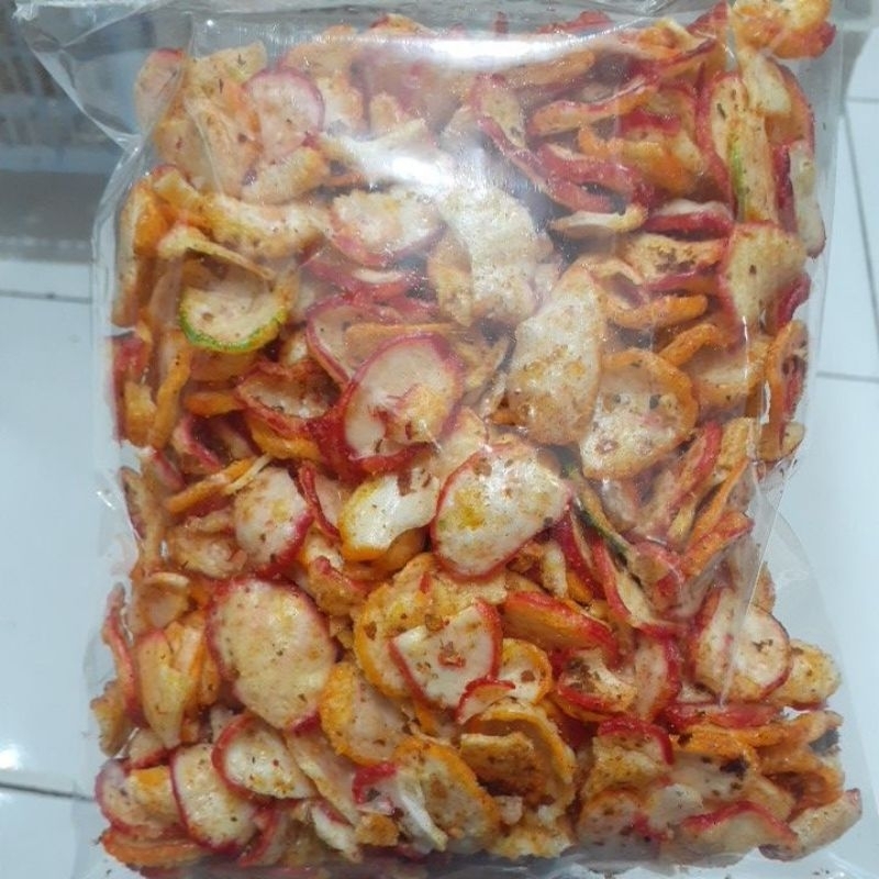 

KERUPUK SEBLAK KENCUR MINI JABLAY BANTET 180GRAM SNACK KILOAN