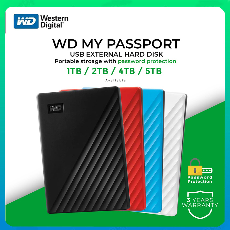 WD New My Passport 1TB - HDD / HD / Hardisk / Harddisk External 2.5&quot;