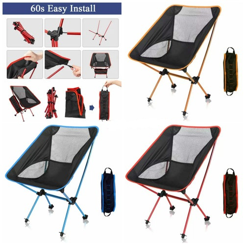 Kursi Lipat Jaring Outdoor Mancing Camping Pantai Space Folding Chair