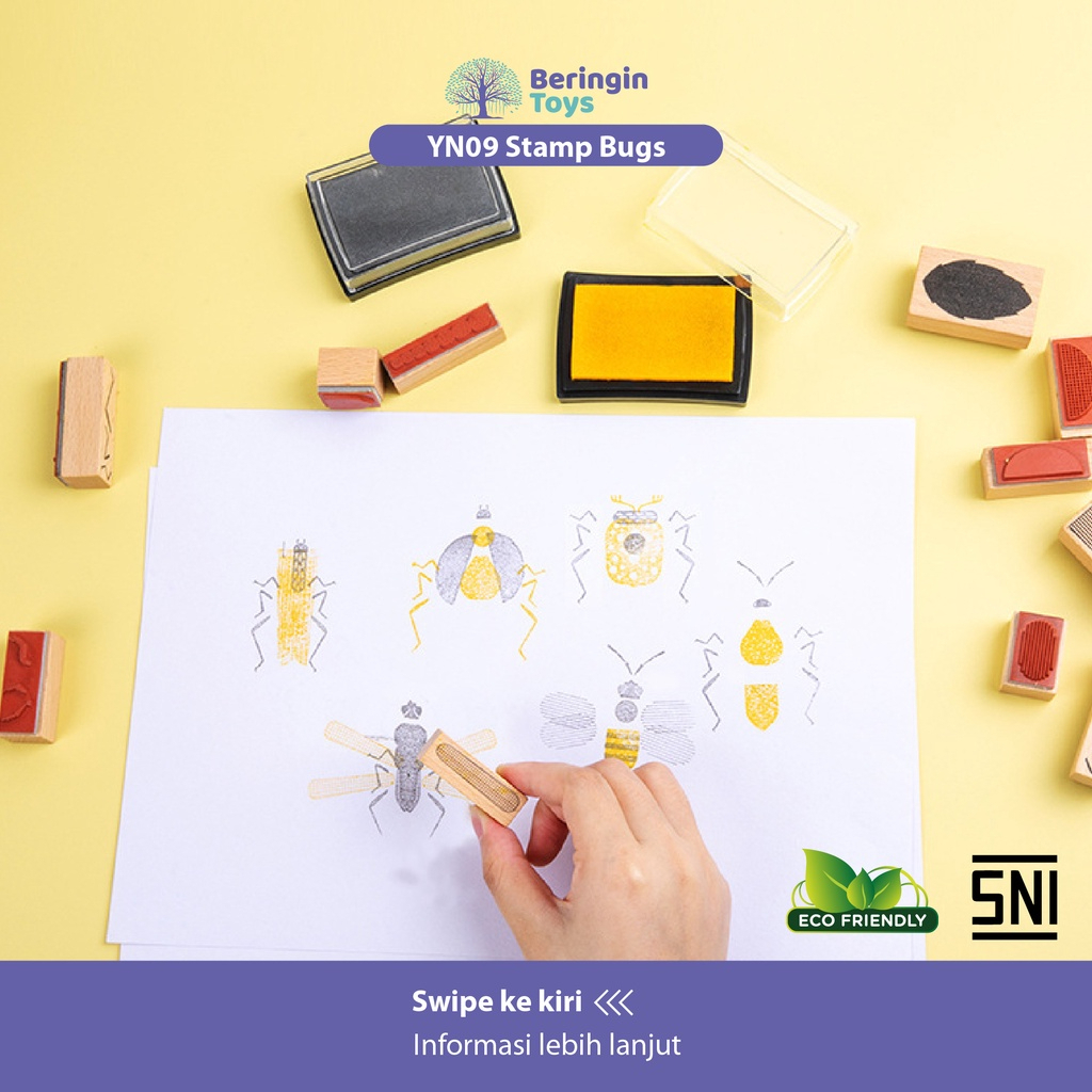 Mainan Edukasi - Stamp Bugs YN09 - Mainan Lukis Anak