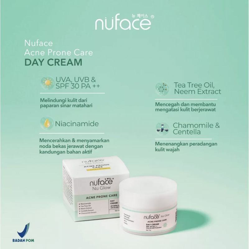 NuFace Nu Glow Acne Prone Day Cream