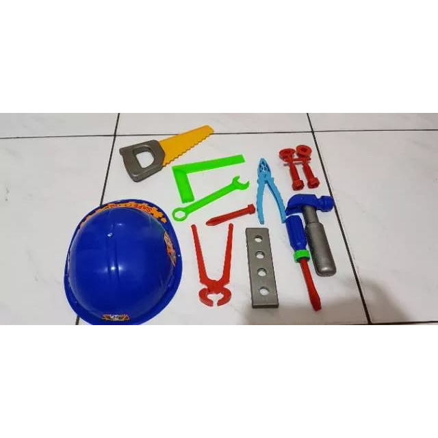 Mainan perkakas - alat pertukangan anak - perkakas - mainan toolset anak