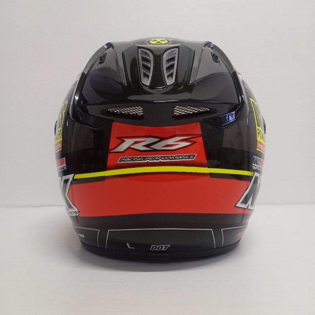 HELM NHK R6 MOTIF RALLY BLACK RED