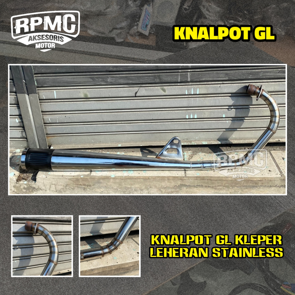 KNALPOT GL KLEPER PRO MAX NEOTECH KEG KEH KENALPOT KELEPER LEHER STANDAR CORBI STAINLESS SELONGSONG