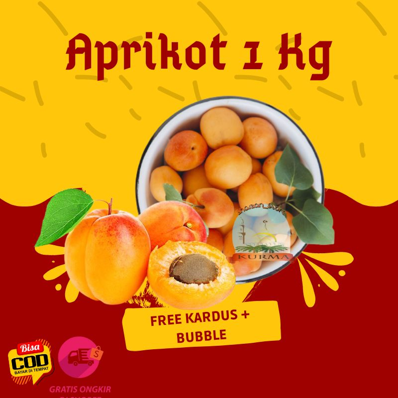 

Aprikot Kering Organik Premium 1 Kg / Organic Dried Apricot Apricots Superfood Natural