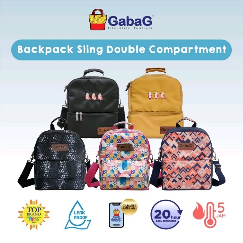 GABAG Cooler Bag || Tas ASI || Backpack Sling Double Compartement