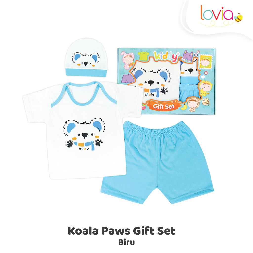 Kiddy Baju Set Bayi  - Pakaian Bayi Setelan - Gift set Koala Paws / 16005