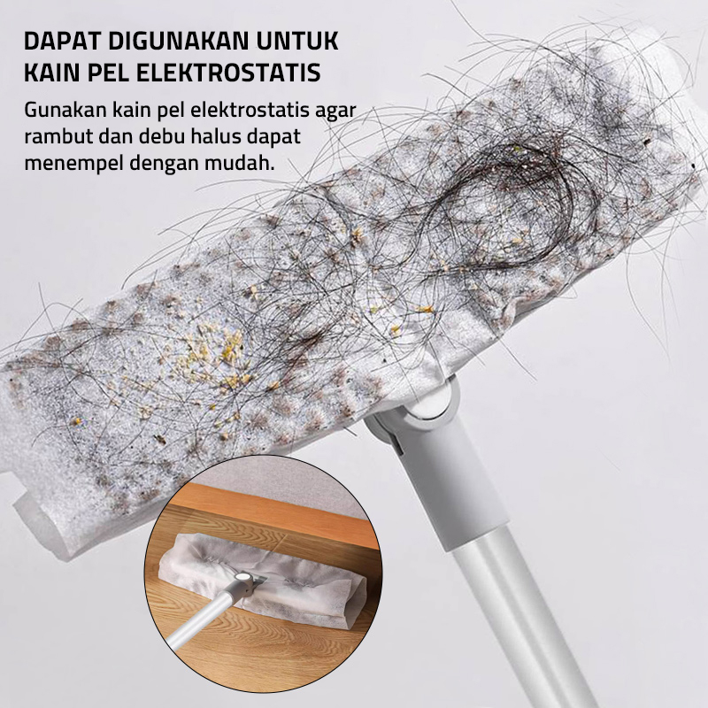 GM Bear Sikat Dorong Lantai Kamar Mandi (2in1) 2035 - Sikat Pembersih Dinding WC Kamar Mandi Wiper Pembersih Lantai 2in1