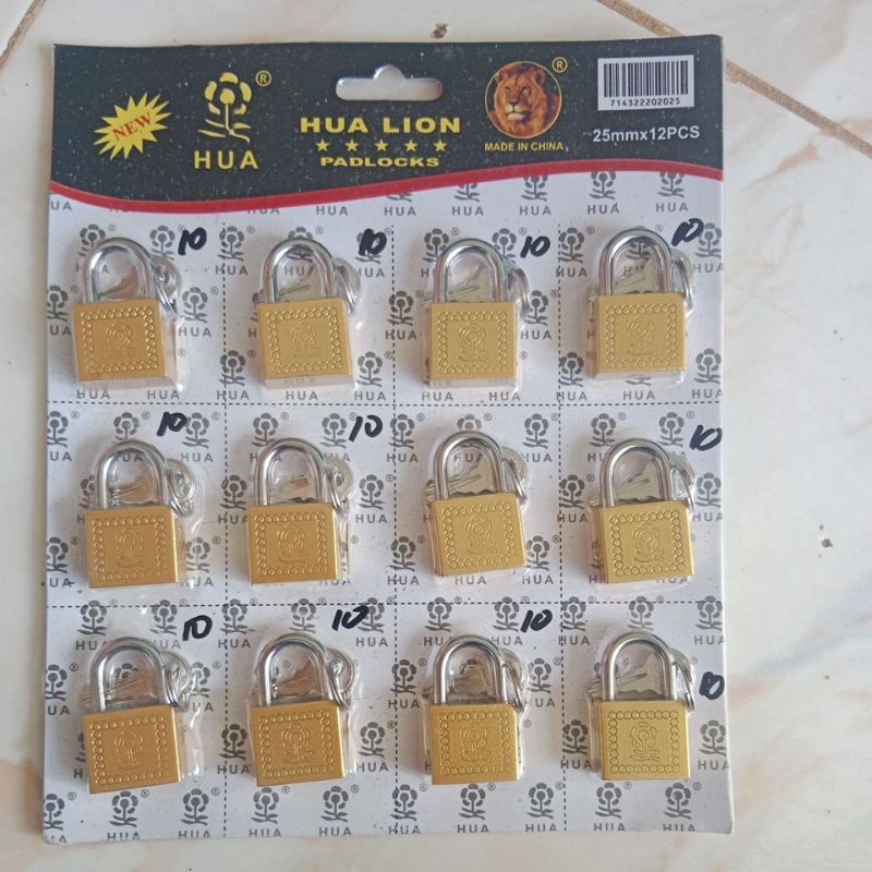 gembok koper gembok lemari kunci lemari kuning kecil bagus kuat