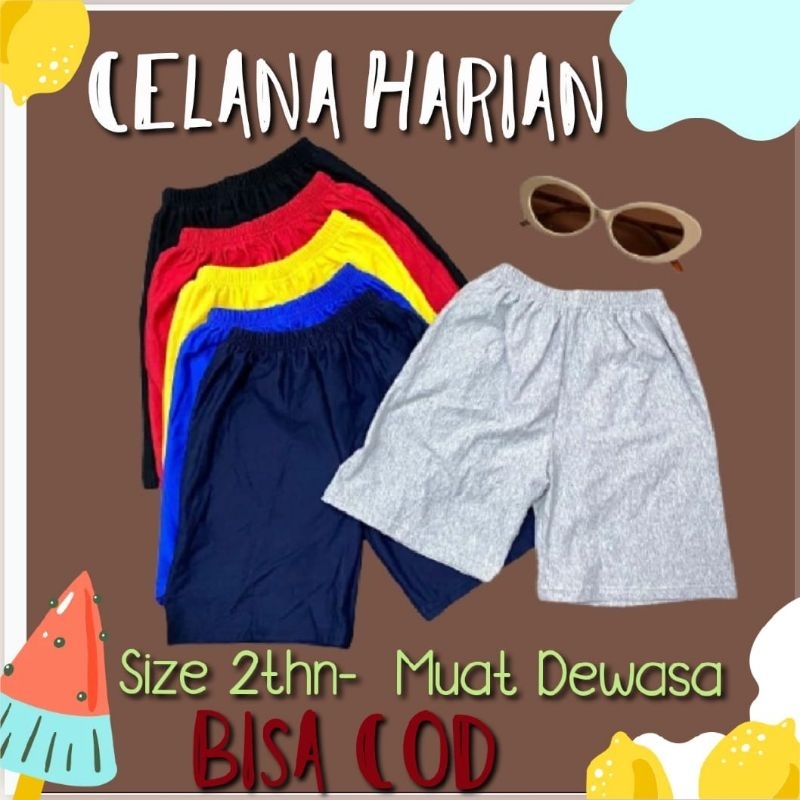 CELANA HARIAN ANAK Size S M L XL XXL Bisa COD CELANA PENDEK ANAK