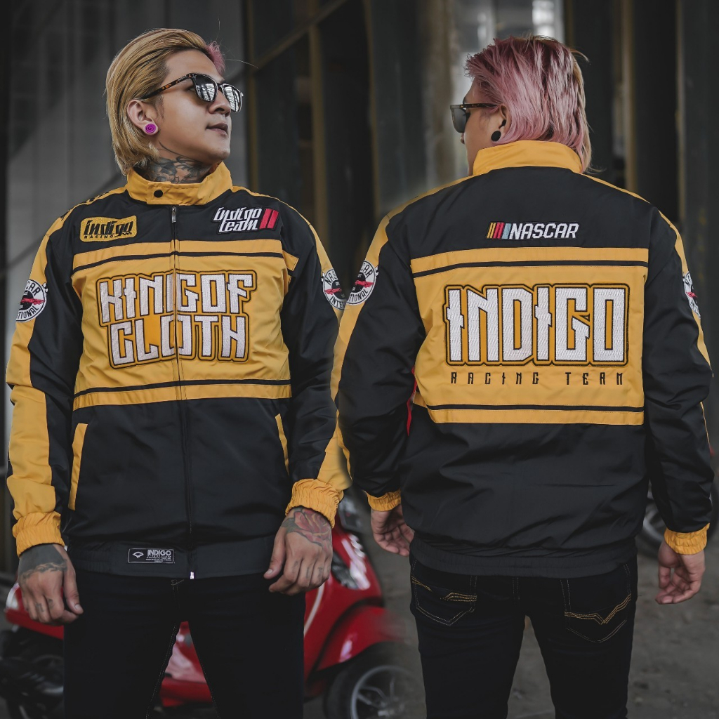 NASCAR JACKET VINTAGE SPEED RACER BORDIR -  JAKET RACING NASCAR ORIGINAL INDIGO