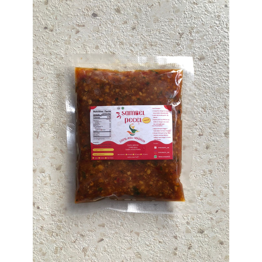 

SAMBEL PECEL ASLI MADIUN DIGORENG TANPA MINYAK TANPA MSG