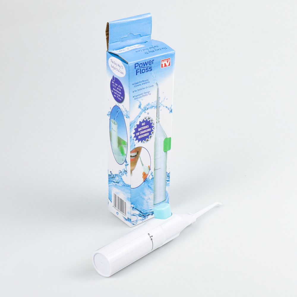 Power Floss Alat Semprotan Pembersih Sela Gigi Dental Spa Water Floss - White