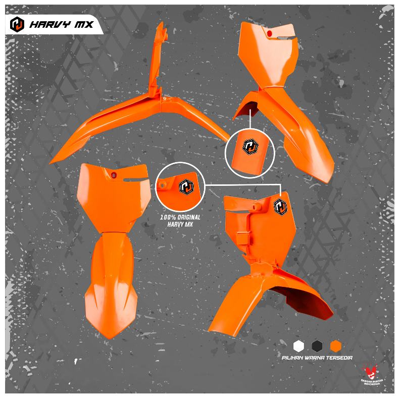 Spackboard Spakbor Slebor Depan Trail + Papan No Ktm 250 2017 HRV Harvy MX