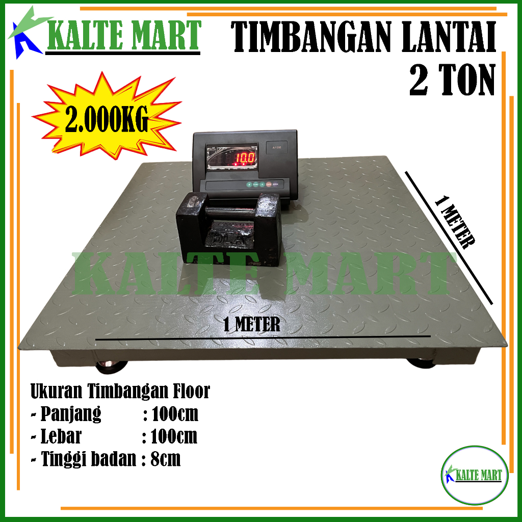 Timbangan Lantai 2ton Timbangan Floor 2 ton Floor Scale Timbangan 2 Ton