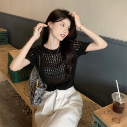 Korean Chic Top Short Sleeve Wanita 2274