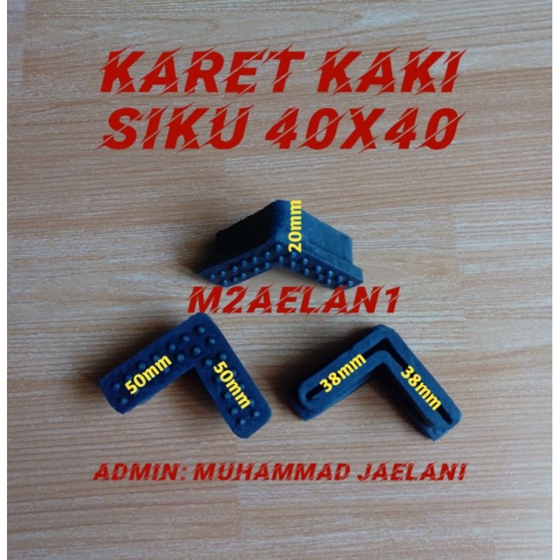 Karet kaki siku 4x4 Sepatu meja besi Siku Lubang 40x40 rak besi