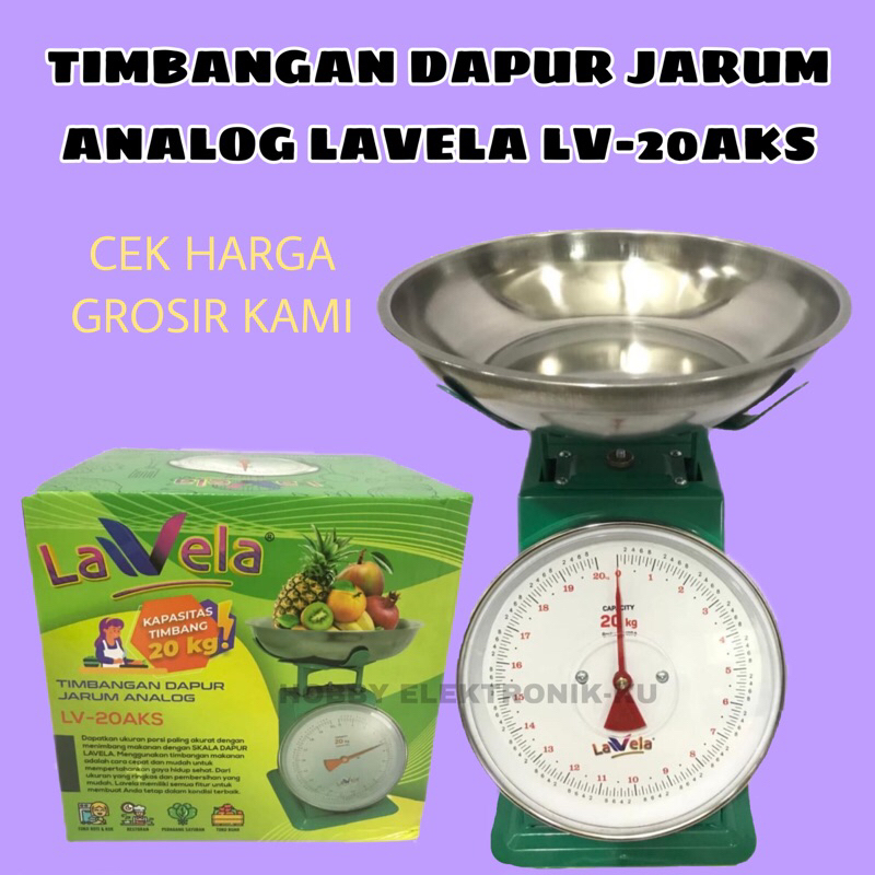 TIMBANGAN DAPUR JARUM ANALOG LAVELA 20KG