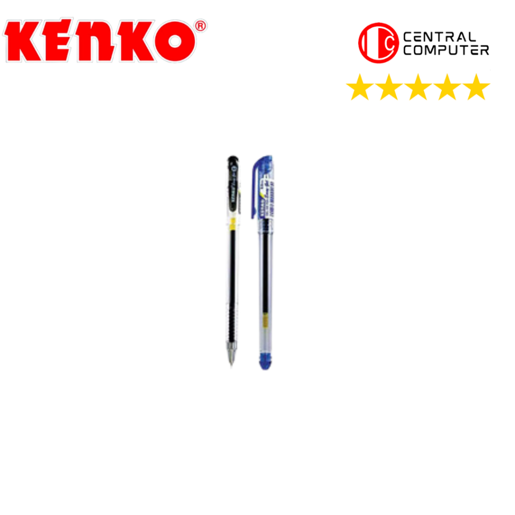 

Kenko Gel Pen King Jeller II KE-100 Pulpen 0.5mm Biru & HItam