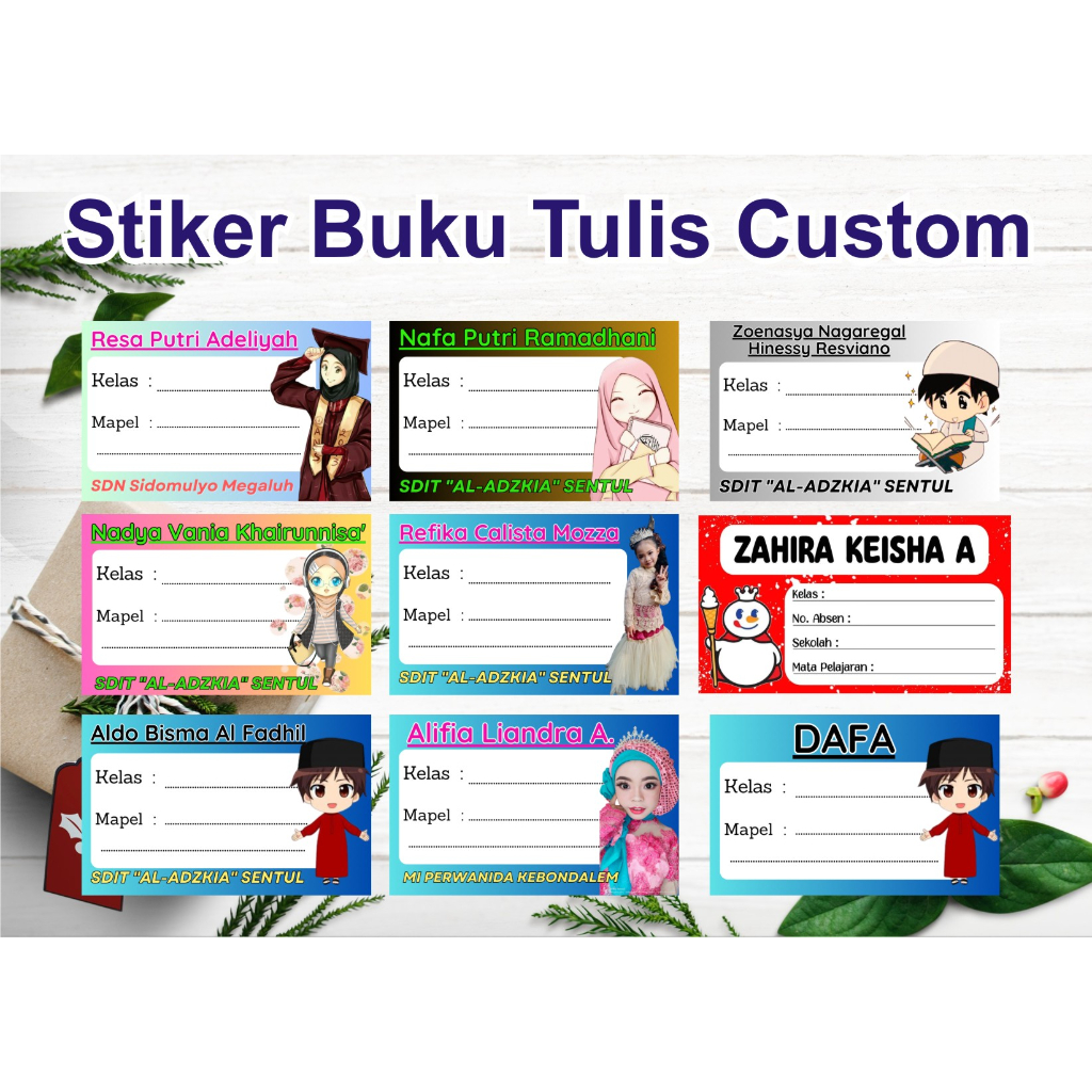 

STIKER MAPEL CUSTOM