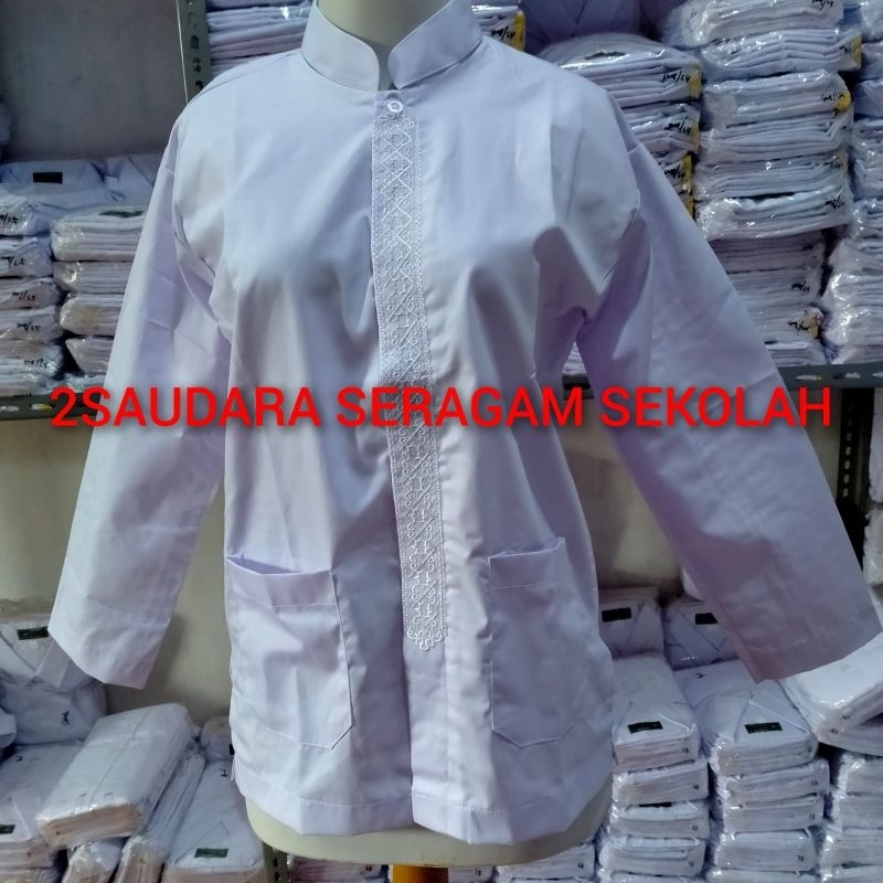 Seragam Sekolah Baju Muslim Putih KOKO SD SMP SMA