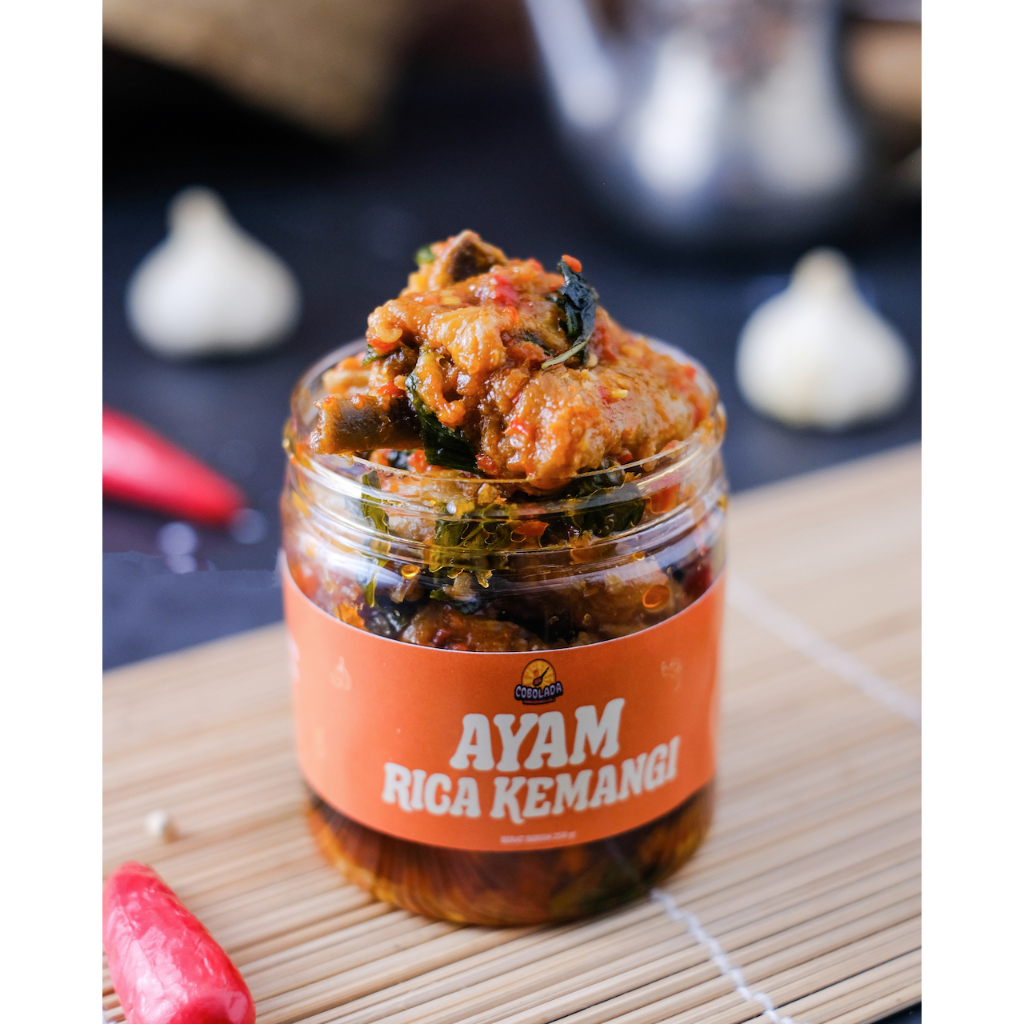 

Sambal kemasan instan lauk ayam rica kemangi enak siap makan Cobolada