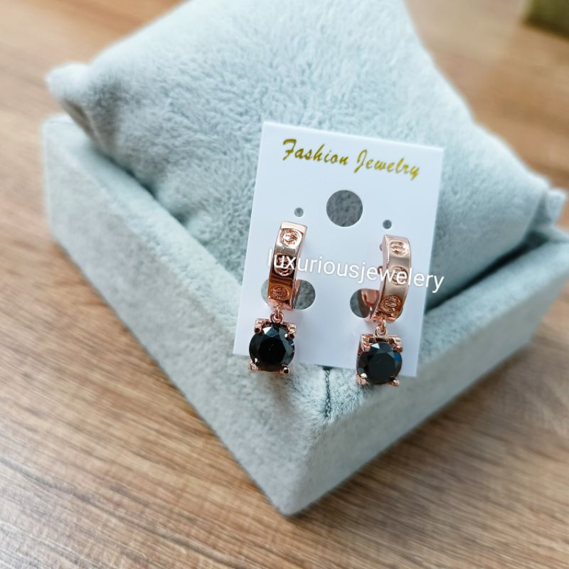 Anting mewah zircon Cubic premium