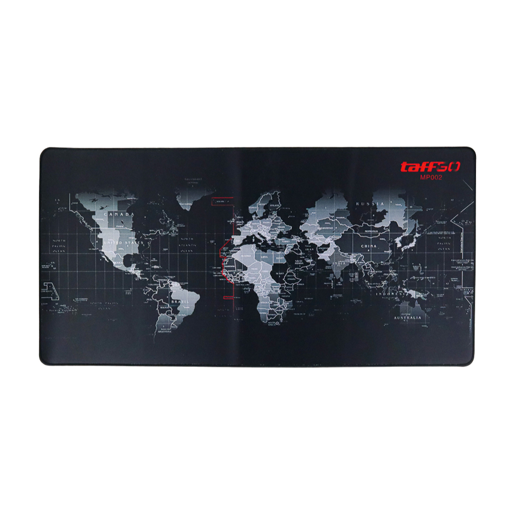 TaffGO Gaming Mouse Pad Desk Mat Motif Peta Dunia 400 x 800 mm - MP002 - Black