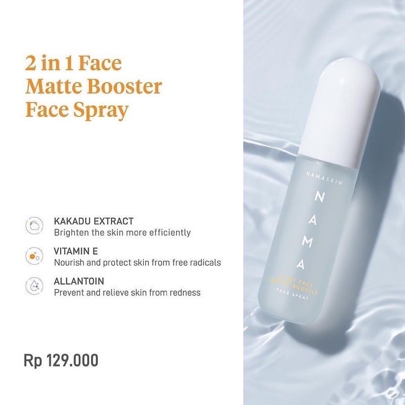 Nama 2 In 1 Face Matte Booster Face Spray