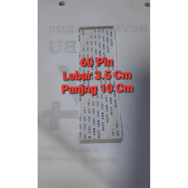 LVDS 60 Pin-Kabel LVDS Panel ke Tcon 60 Pin-Kabel Tcon 60 Pin