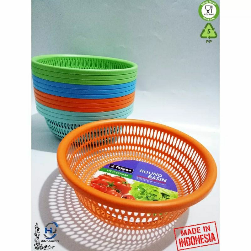 baskom saring plastik sayur buah