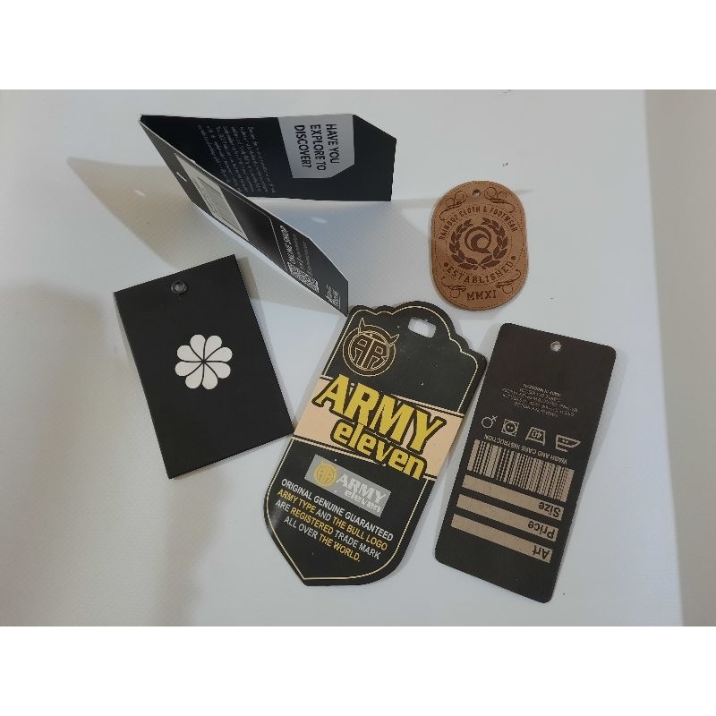 

Label produk dan Hantag sebuah produk Baju Kaos celana Gamis