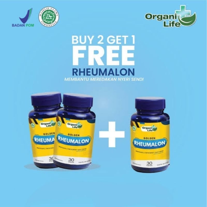 golden rheumalon obat sendi & tulang isi 30 kapsul nyeri langsung hilang original bpom
