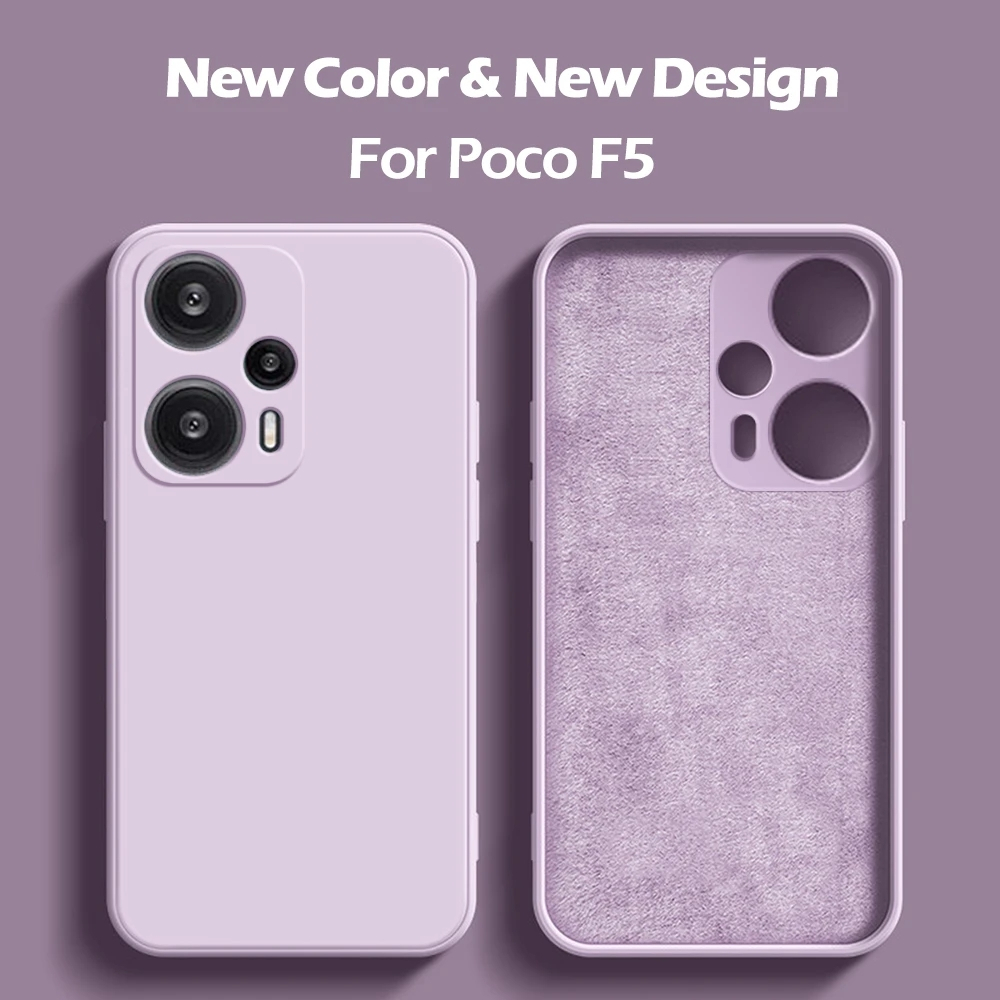 Soft Case Poco F5 Liquid Silicon Slim Skin Macaron Candy Bludru