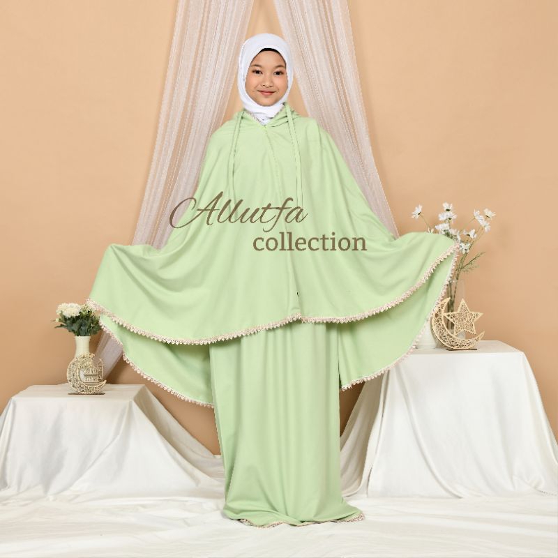 Mukena Anak Traveling 2in1 Katun Liana series