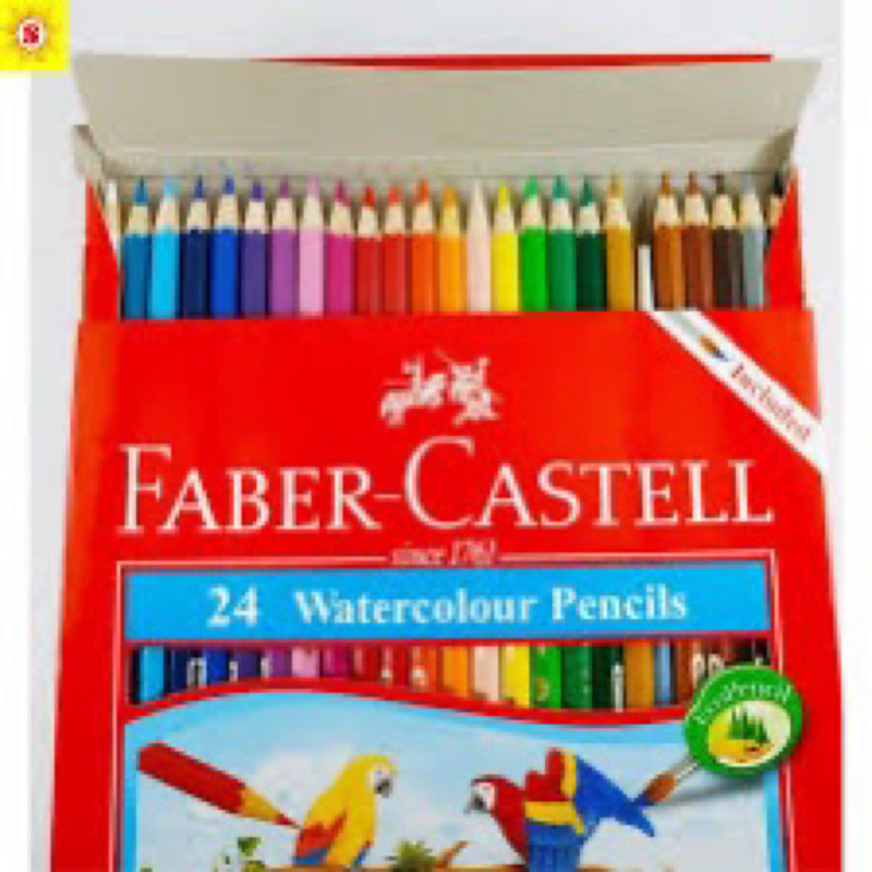 

PENSIL WARNA FABER CASTELL WATERCOLOUR 24 Watercolour Pencils