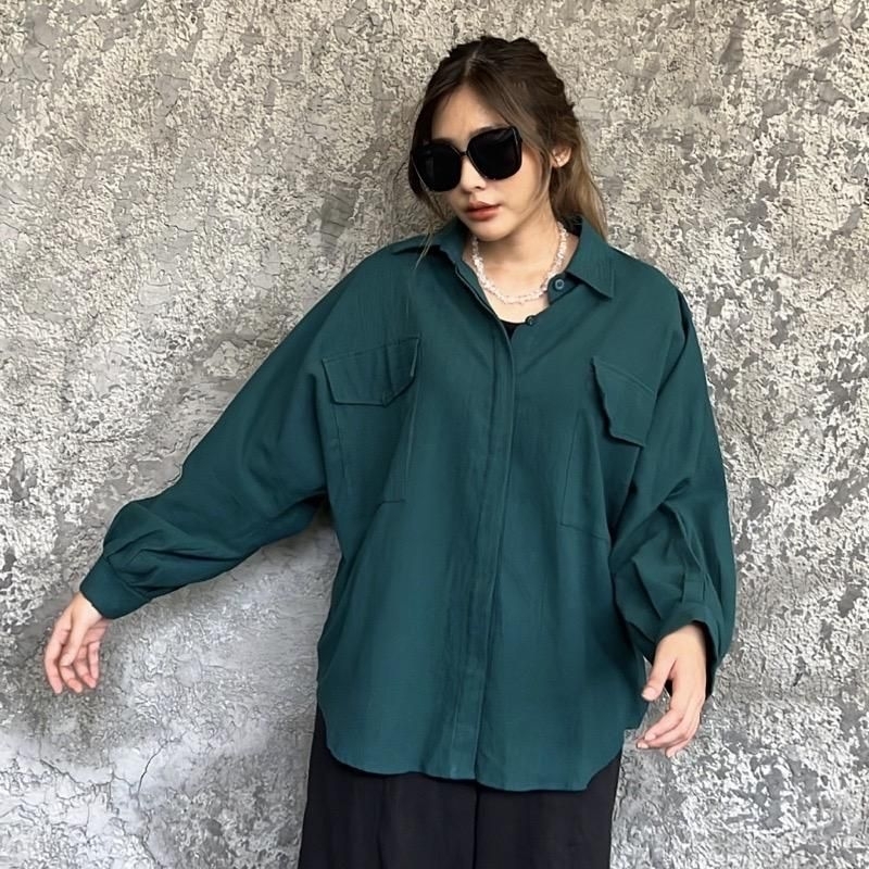 KEMEJA OVERSIZE LINEN WANITA KANGTONG DUA