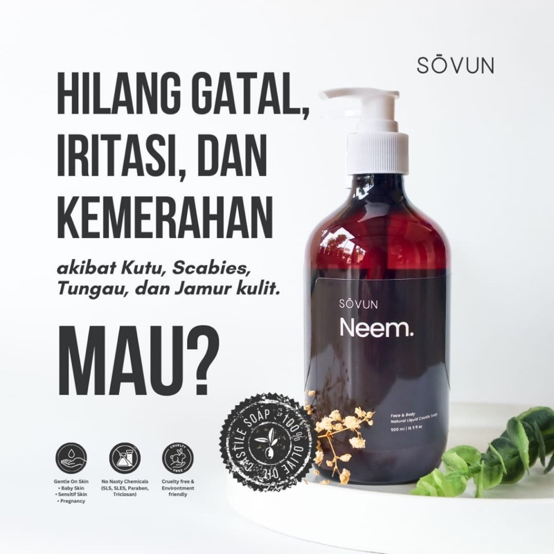 SOVUN SABUN NEEM / SABUN GATAL / SABUN SCABIES