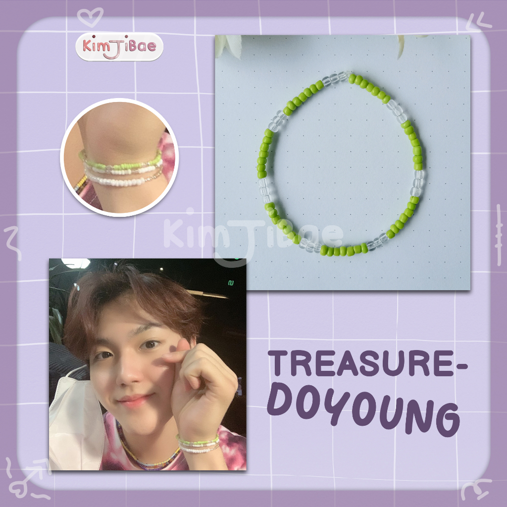 Gelang Treasure Doyoung, Beads Bracelet Kpop
