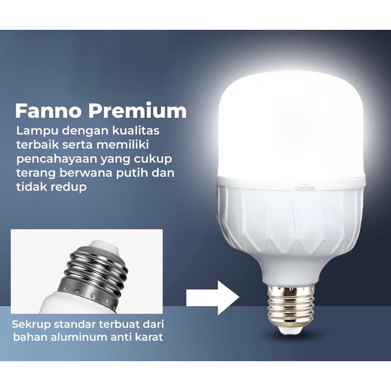 Fanno Lampu Capsule LED 10watt 15watt 20watt 30watt Putih Fanno Lampu Bohlam LED Murah