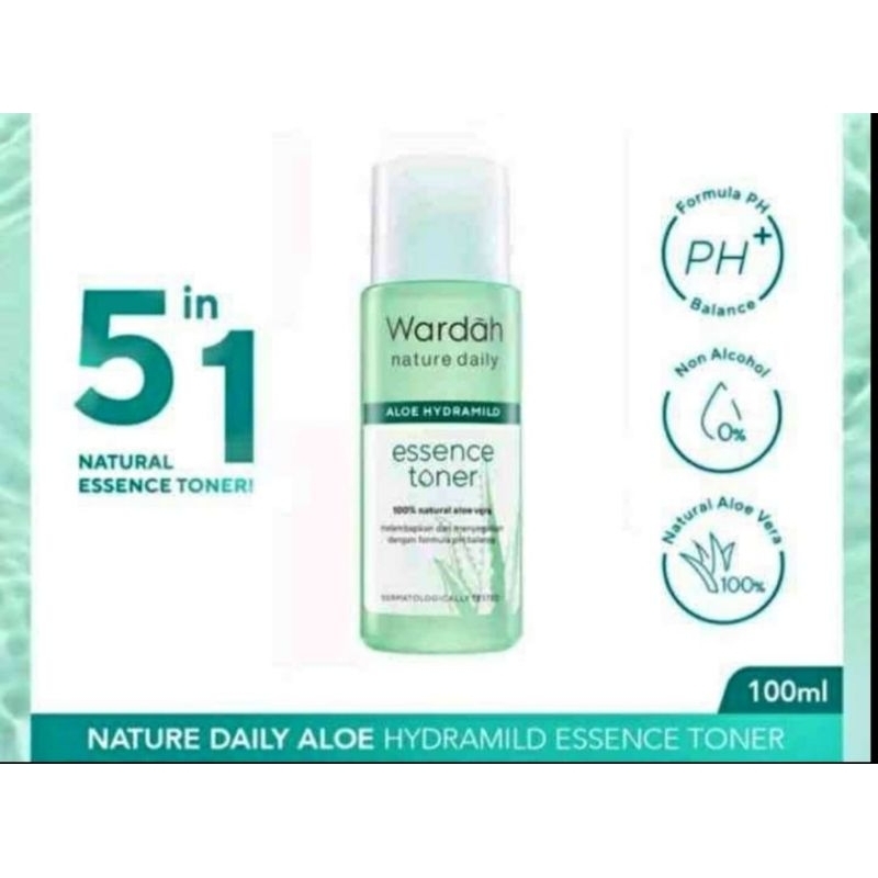 WARDAH NATURE DAILY ALOE HYDRAMILD ESSENCE TONER 100ML
