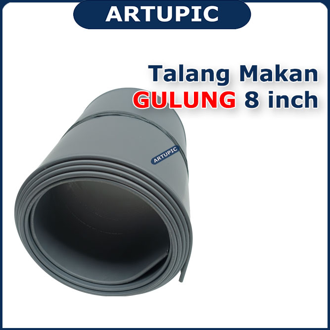 Talang Pakan Makan GULUNG 8 inch Talang air Oval PVC 8&quot; Setengah Lingkaran Langgeng 4meter 4m 4 meter 1/2 Lingkaran RG-8 bukan asvira maspion