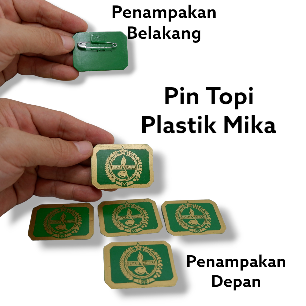 Tatop Emblem Pin Lambang Topi Pramuka Tantop Siaga Penggalang Penegak Putra Putri