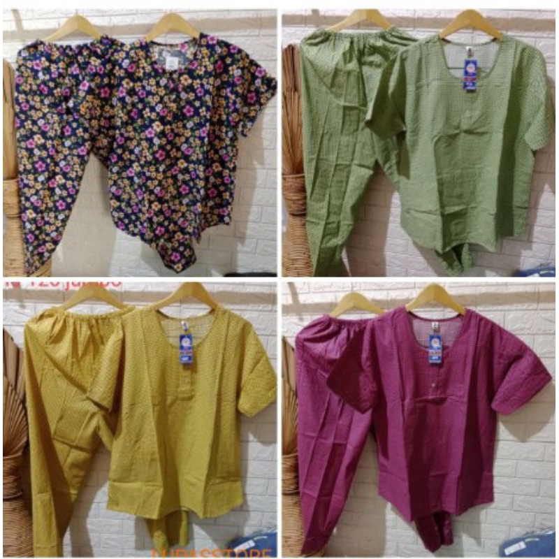 one set cp jumbo piyama batik Alvin dewasa/baju tidur jumbo xxLcelana panjang Alvin