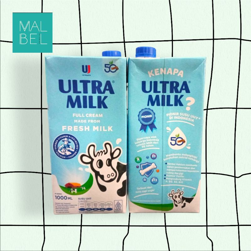 

Susu Ultra Milk Full Cream 1000ml