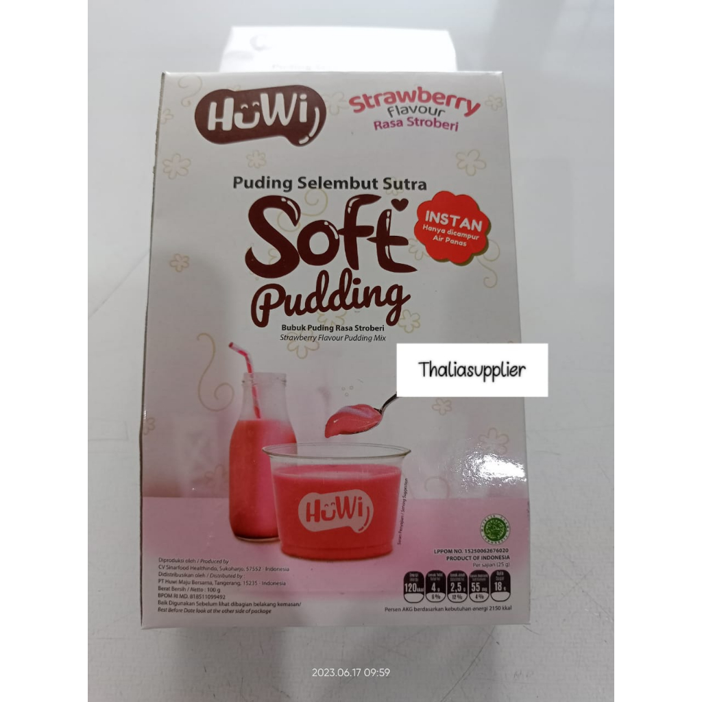 

HUWI SOFT PUDING STRAWBERRY 100GR, LEMBUT DAN ENAK