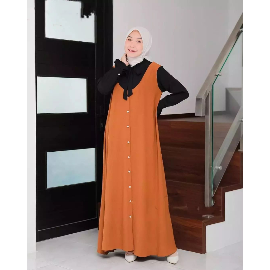 GAMIS WANITA SYAENA MAXY JPN BAHAN CRINKLE LD 100 - 120 cm PB 145 GAMIS CRINKLE AIRFLOW / GAMIS WANITA TERBARU 2023 KEKINIAN / MAXY DRESS WANITA JUMBO / DRESS WANITA FASHION MUSLIM