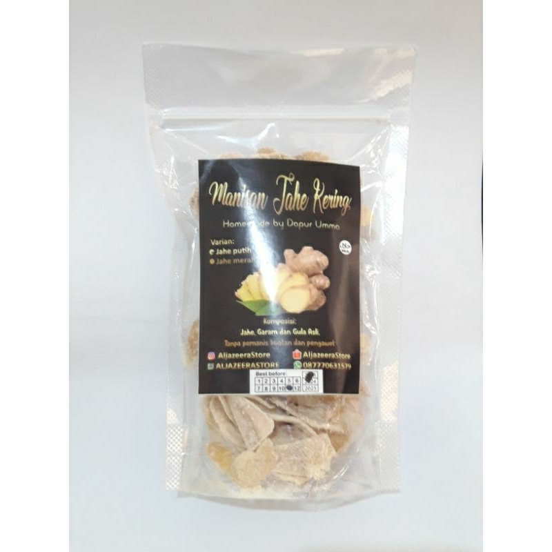

[PO ±5 HARI] MANISAN JAHE KERING 250 GRAM HOMEMADE - MADE BY ORDER