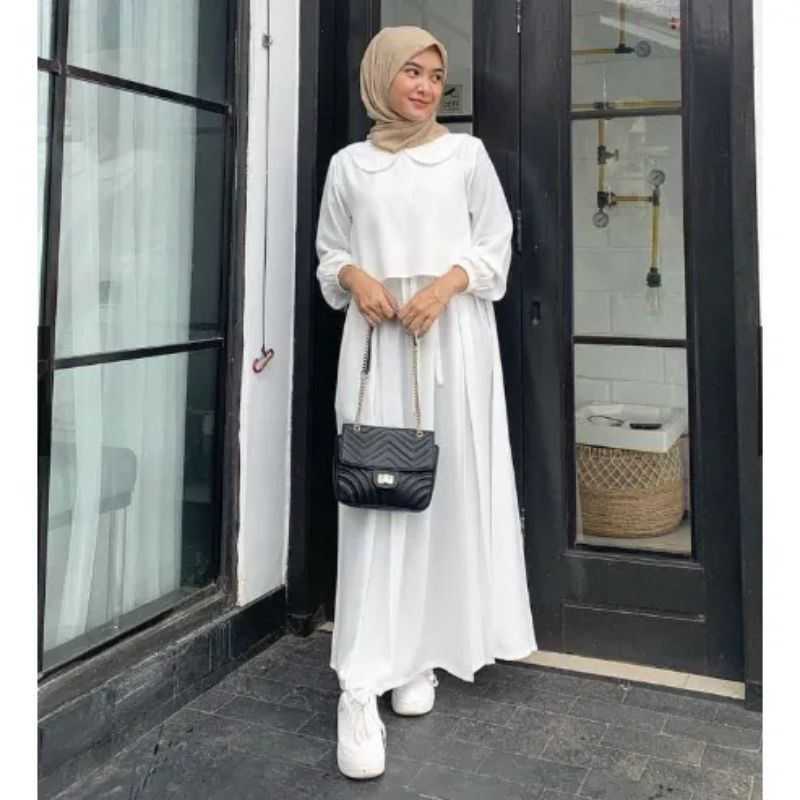 zafina dress// gamis crinkle air flow premium